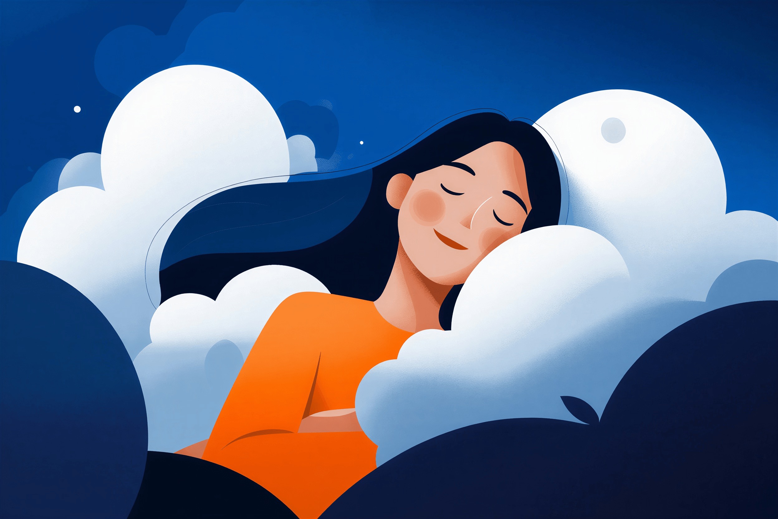 Woman sleeping peacefully